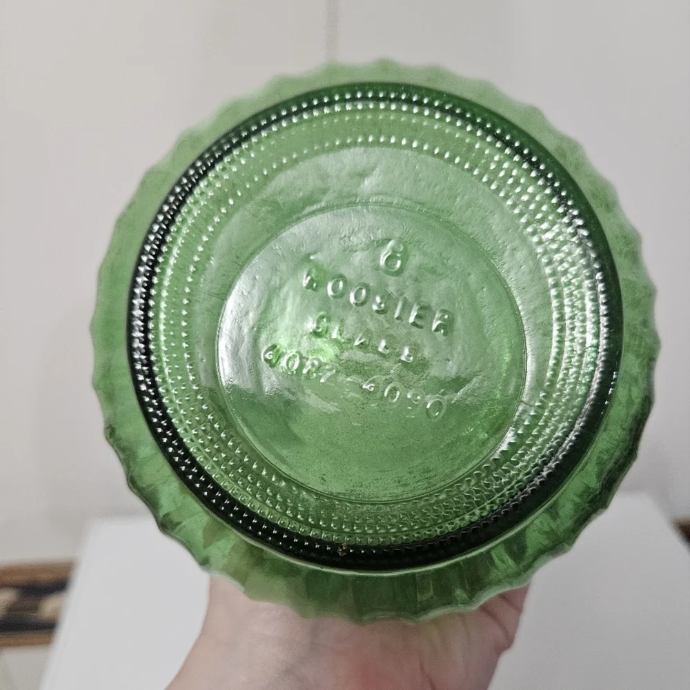 Hoosier Green Glass Vase!